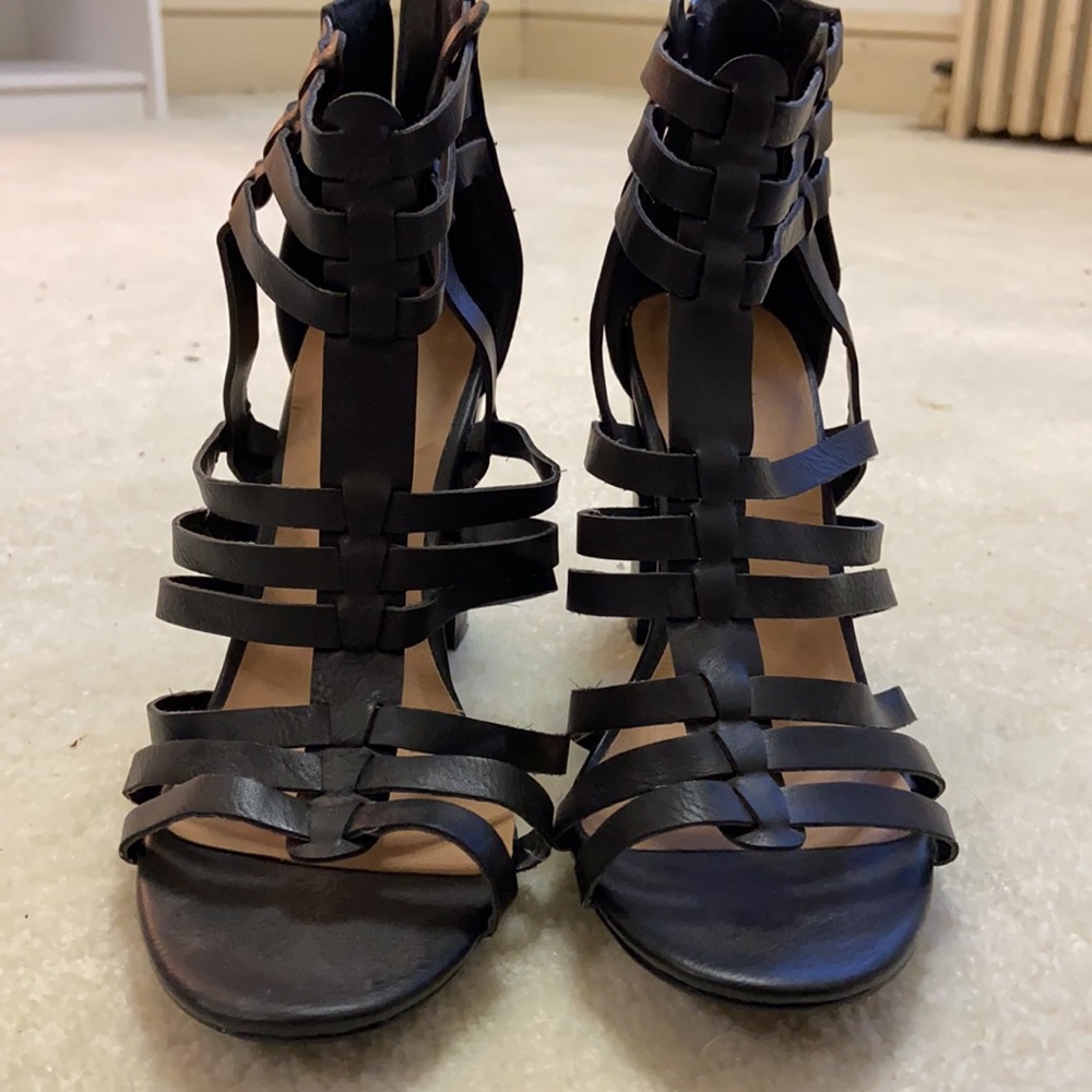 Charlotte Russe strappy black heels - Picture 2 of 4